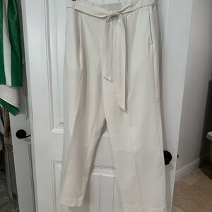 Tommy Hilfiger Cream Tie-Waist Pants